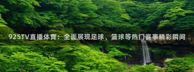 925TV直播体育：全面展现足球、篮球等热门赛事精彩瞬间