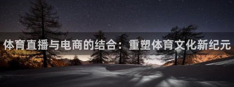 体育直播与电商的结合：重塑体育文化新纪元