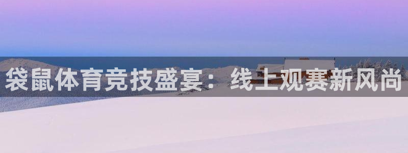 袋鼠体育竞技盛宴：线上观赛新风尚